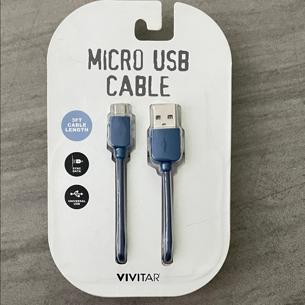 Vivitar Micro USB Cable 3 Feet cable length compatible with android, Samsung